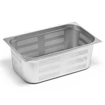 Pojemnik GN 1/1 gł. 20 cm perforowany ze stali nierdzewnej | FORGAST FG04720/E1