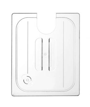 Pokrywka z poliwęglanu do GN 1/2 z wycięciem na sous vide | HENDI 864210