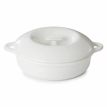 Podgrzewacz porcelanowy z pokrywką BOMBANCE, biały - 3.5 L | REVOL RV-660143-1