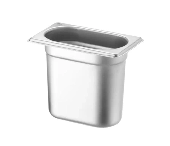 Pojemnik GN 1/9 gł. 15 cm ze stali nierdzewnej BUDGET LINE | HENDI 800744