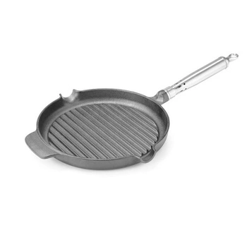 Patelnia żeliwna do grillowania śr. 25 cm | HENDI 629925