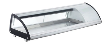 Witryna chłodnicza do sushi, 63 l, LED, 3-7°C, 130.7x45x33 cm | HENDI 233757