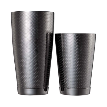 Shaker tin tin Diamond Lattice, czarny | BARFLY M37200BK