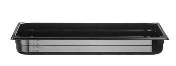 Pojemnik GN 1/1 gł. 6,5 cm z czarnego poliwęglanu | HENDI 862209