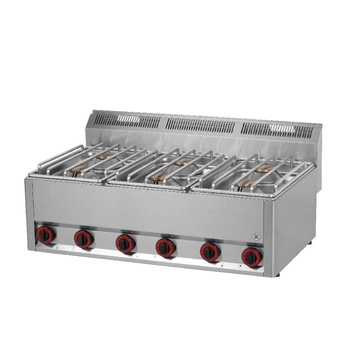 Kuchnia gastronomiczna gazowa 6-palnikowa SP 90 GL | REDFOX 00000496