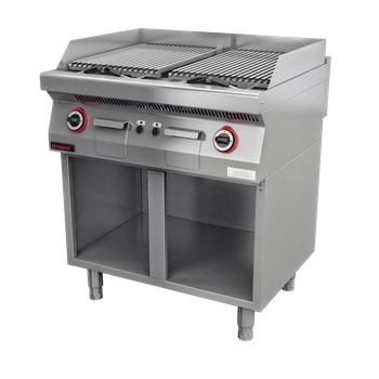 Grill lawowy 2x7kW 80 cm szafka otwarta | KROMET 700.OGL-800.S