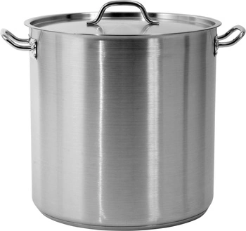 Garnek ze stali nierdzewnej wysoki - poj. 50,3l z pokrywką | YATO YG-00008