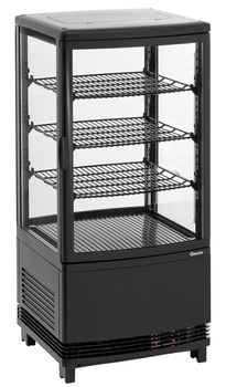 Witryna chłodnicza Mini 75L2T czarna | BARTSCHER 700387