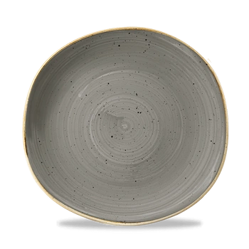 Talerz porcelanowy płytki Peppercorn Grey śr. 26.4 cm | FINE DINE SPGSOG101