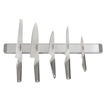 Listwa magnetyczna gładka 51 cm z 5 nożami | GLOBAL G-90/51-SET5
