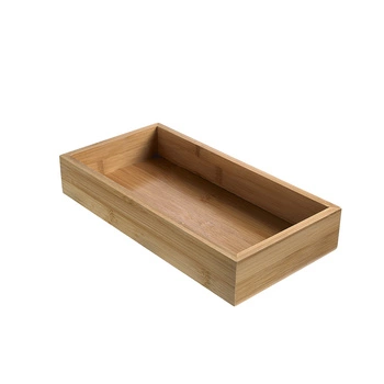 Pojemnik wielofunkcyjny, bambus 15,3 x 30,6 x 5 cm | LEONE S4006