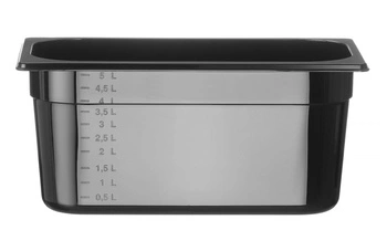 Pojemnik GN 1/3 gł. 15 cm z czarnego poliwęglanu | HENDI 862513