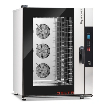 Piec konwekcyjno-parowy elektryczny Delta 12 GN 1/1, sterowanie elektronicze, 15,8 kW, 400 V | PROFICHEF PCD311012