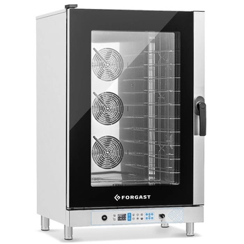 Piec konwekcyjno-parowy elektryczny 10 GN 1/1 lub 10 blach 60x40 cm, 15.8 kW | FORGAST FG09521