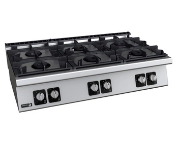 Kuchnia gastronomiczna gazowa nastawna 6-palnikowa, gaz LPG, 48 kW | FAGOR C-G760 H