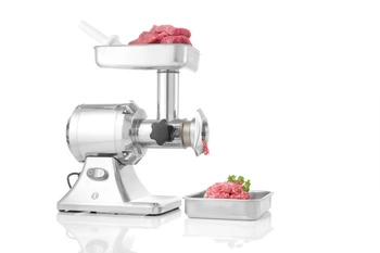 Maszynka do mielenia mięsa o wydajności 200 kg/h, obudowa z polerowanego aluminium, 0.75 kW, 230 V  | HENDI 282199