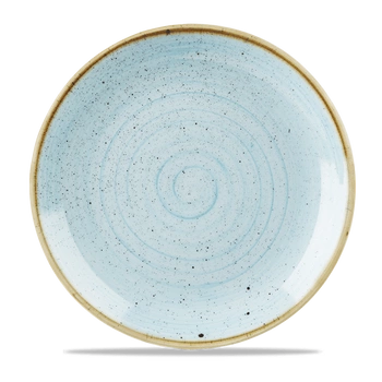 Talerz porcelanowy płytki Duck Egg Blue śr. 28,8 cm | FINE DINE SDESEV111