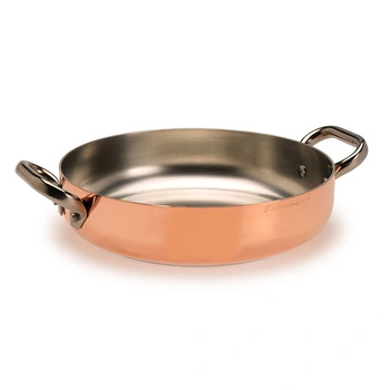 Patelnia do omletów TINNED COPPER wysokość 5 cm, średnica 28 cm | PENTOLE AGNELLI ALCU110PI28
