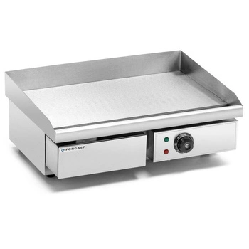 Płyta grillowa elektryczna, gładka, 50x35 cm, 3 kW | FORGAST FG09103