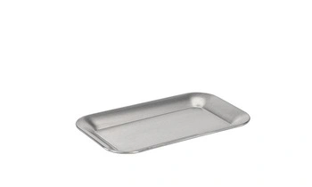 Taca KAFFEEHAUS owalna z katem prostym, z wywiniętym rantem, stal nierdzewna, 21.1x12.6x1 cm | APS 30118