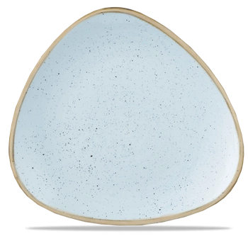 Talerz porcelanowy trójkątny Duck Egg Blue śr. 31.1 cm | FINE DINE SDESTR121