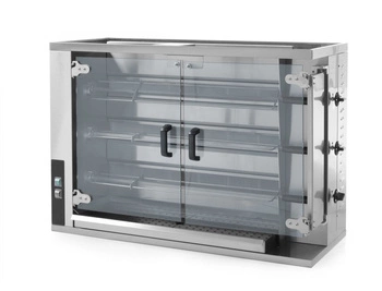 Rożen gazowy do kurczaków, 15 sztuk, 14.1 kW | HENDI 226070