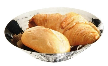 Miska ze stali nierdzewnej, młotkowana, polerowana, 20x5.5 cm | APS 30277