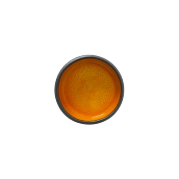 Talerz płytki z rantem Keczi bursztyn 14 cm | KERA CERAMIKA 17.2.BURSZTYN