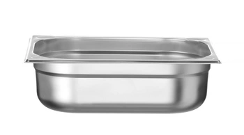 Pojemnik GN 1/2 gł. 10 cm ze stali nierdzewnej KITCHEN LINE | HENDI 806333