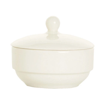Cukiernica z pokrywką porcelanowa CREMA - 10 cm | FINE DINE 770832