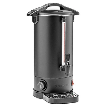 Warnik do wody 8 l z tacką ociekową, czarny, dwuściankowy | FORGAST FG05560