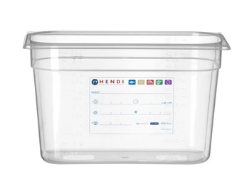 Pojemnik GN 1/3 gł. 20 cm z polipropylenu HACCP | HENDI 880258