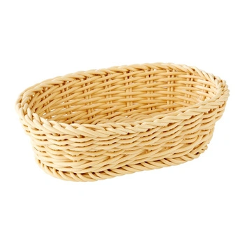 Koszyk z polipropylenu PROFI LINE, owalny, jasny beż 19x12x6 cm | APS 50624