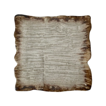 Talerz płytki prostokątny Moku dolomit 30 x 30 cm | KERA CERAMIKA 16.5.DOLOMIT