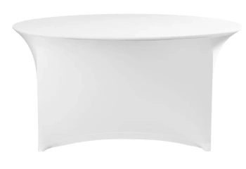 Obrus okrągły, biały, średnica 150 cm, wysokość 76 cm | HENDI 814512