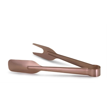Copper Satin miedziane szczypce serwisowe z widelcem, 24 cm, stal nierdzewna | COMAS 6779