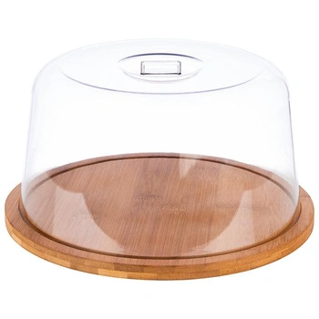 Taca z bambusa z pokrywą z tworzywa SAN, 25x13.5 cm | APS 825