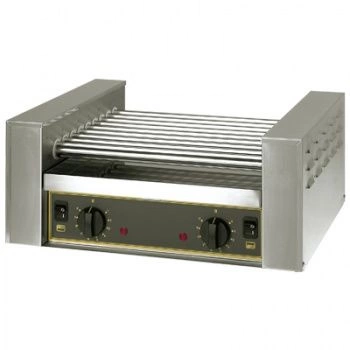 Rolkowy opiekacz do parówek, 5 rolek, 40 cm, 0.6 kW | ROLLER GRILL RG5B