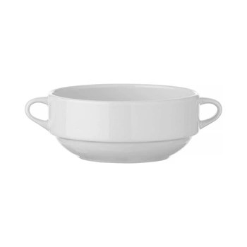 Bulionówka z uszami porcelanowa BIANCO - 380 ml | FINE DINE 799383