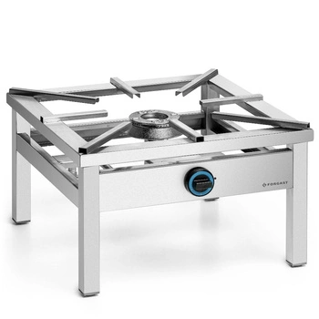 Taboret gastronomiczny gazowy 1-palnikowy, 6.5 kW, 60x60x38 cm | FORGAST FG09413