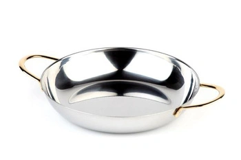 Półmisek do serwowania z pozłacanymi uchwytami, 28x4 cm, 2 l | APS 61280