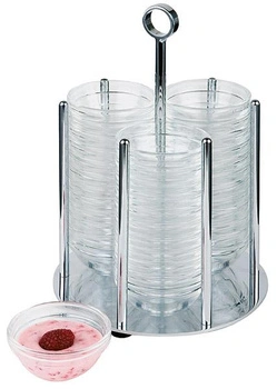 Stojak bufetowy dozownik miseczek, 14x14x20.5 cm | APS 11980