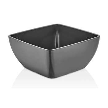 Miska kwadratowa z melaminy, grafitowa, 19 x 19 x (h) 9 cm | FINE DINE 562703