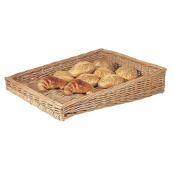 Koszyk na pieczywo skośny, prostokątny, 50x40 cm, z wikliny | CONTACTO 4876/500