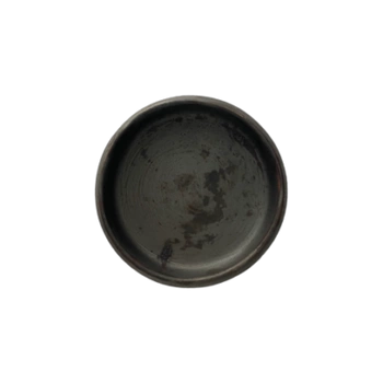 Talerz płytki z rantem Keczi hematyt 20 cm | KERA CERAMIKA 17.1.HEMATYT