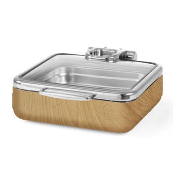 Podgrzewacz indukcyjny GN 2/3 ze szklaną pokrywą Madeira De Luxe | FINE DINE 473528