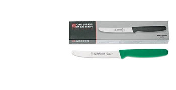 Zestaw noży z falistą krawędzią - 11 cm, 6-częściowy, zielony | GIESSER MESSER 8365 wsp 11-6 gr