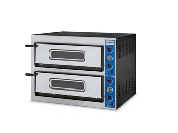 Piec do pizzy 2-komorowy, 2x4x36 cm, 12 kW, 400 V | FORGAST FG09566