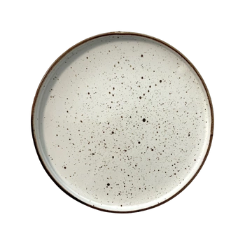 Talerz płytki z rantem Arondi krem 20 cm | KERA CERAMIKA 18.3.RUSTIC KREM