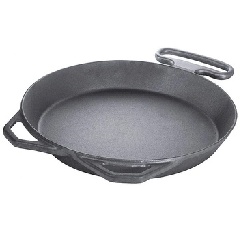 Patelnia cateringowa żeliwna z uchwytami, 80 cm | CONTACTO 5091/800